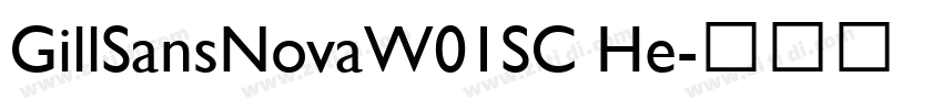 GillSansNovaW01SC He字体转换